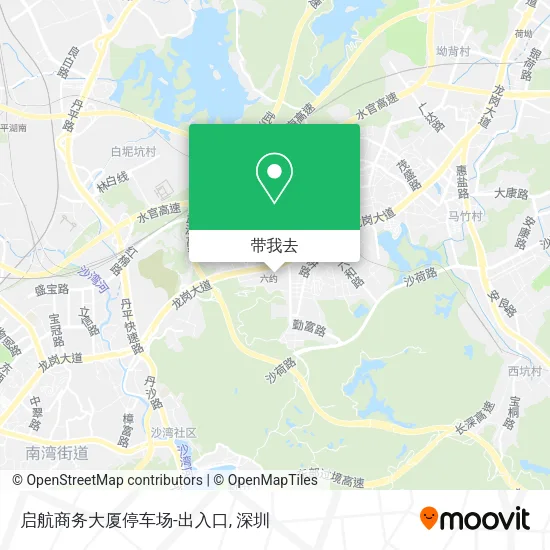 启航商务大厦停车场-出入口地图