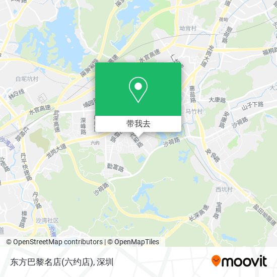 东方巴黎名店(六约店)地图