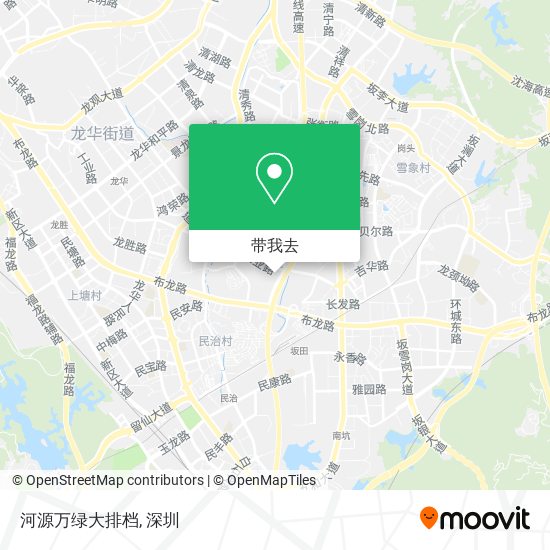 河源万绿大排档地图