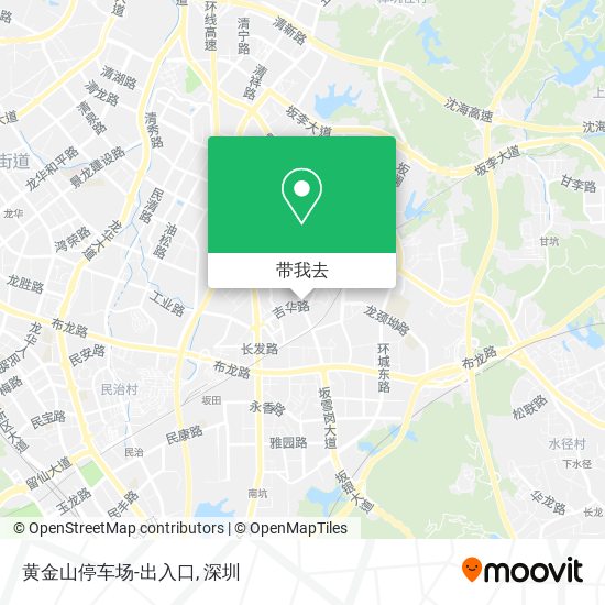 黄金山停车场-出入口地图