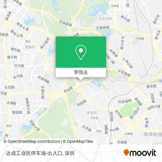 达成工业区停车场-出入口地图