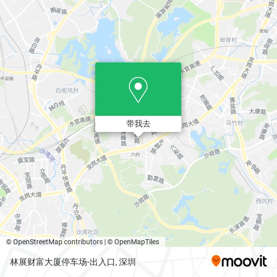 林展财富大厦停车场-出入口地图