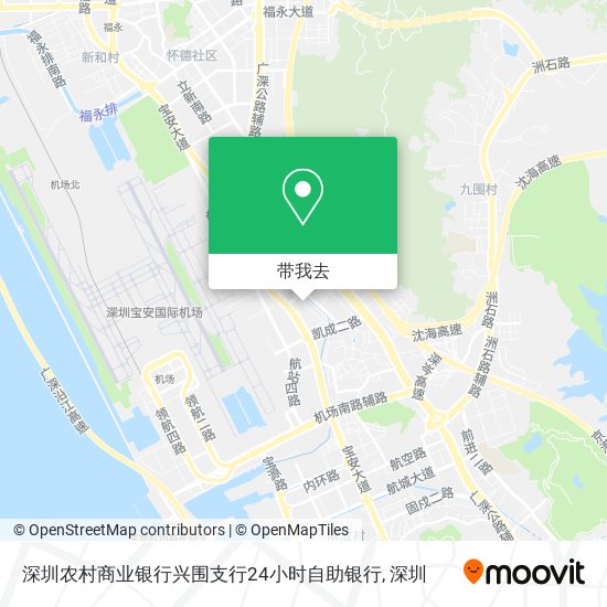 深圳农村商业银行兴围支行24小时自助银行地图