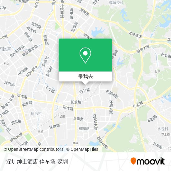 深圳绅士酒店-停车场地图