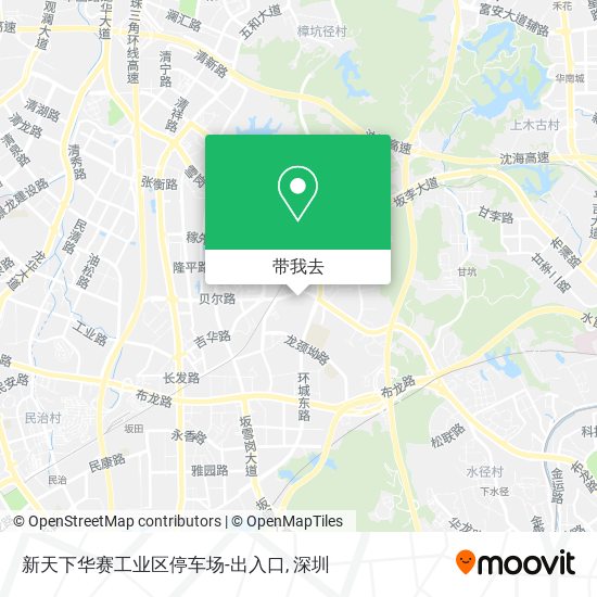 新天下华赛工业区停车场-出入口地图