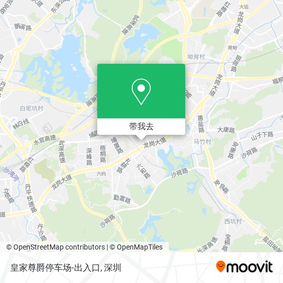 皇家尊爵停车场-出入口地图