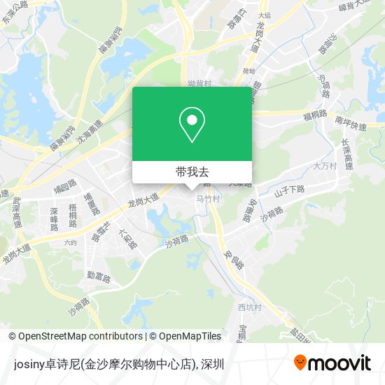 josiny卓诗尼(金沙摩尔购物中心店)地图