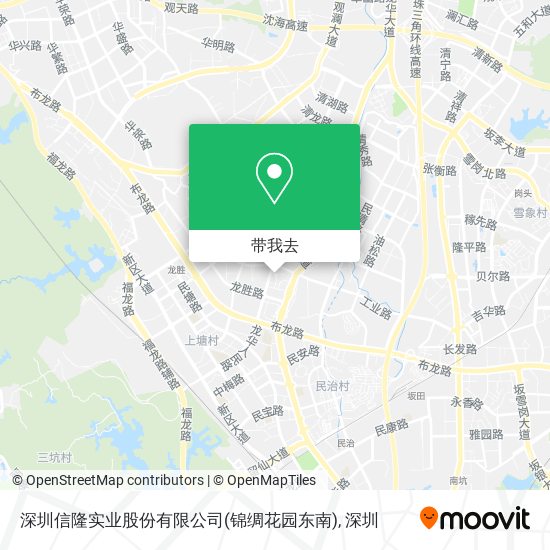 深圳信隆实业股份有限公司(锦绸花园东南)地图