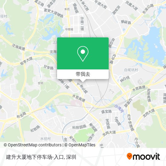 建升大厦地下停车场-入口地图