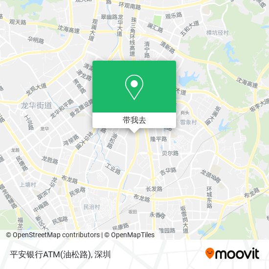 平安银行ATM(油松路)地图
