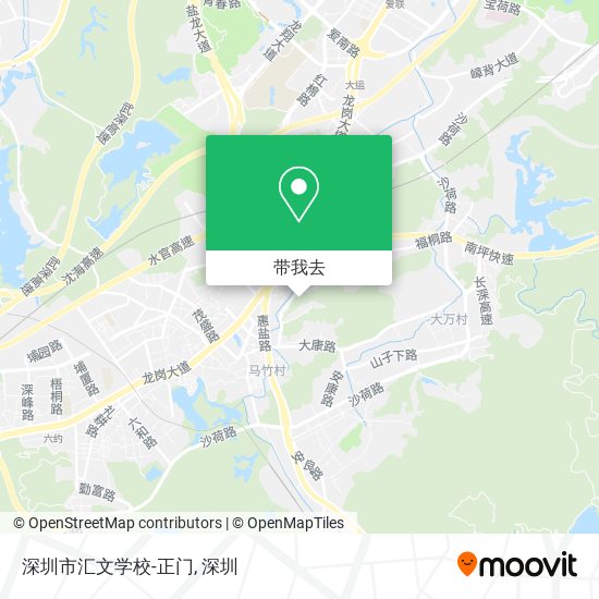 深圳市汇文学校-正门地图