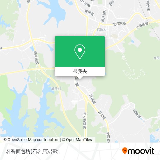 名香面包坊(石岩店)地图
