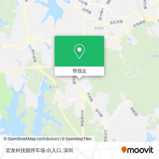 宏发科技园停车场-出入口地图