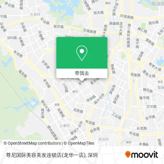 尊尼国际美容美发连锁店(龙华一店)地图