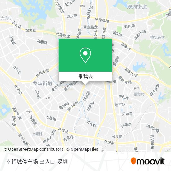 幸福城停车场-出入口地图