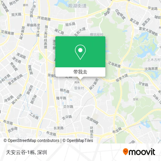 天安云谷-1栋地图