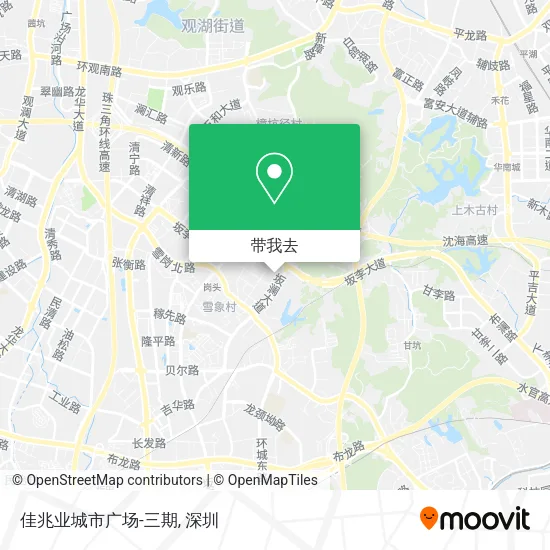 佳兆业城市广场-三期地图