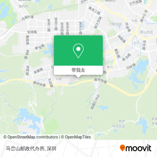 马峦山邮政代办所地图