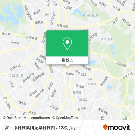 富士康科技集团龙华科技园-J12栋地图