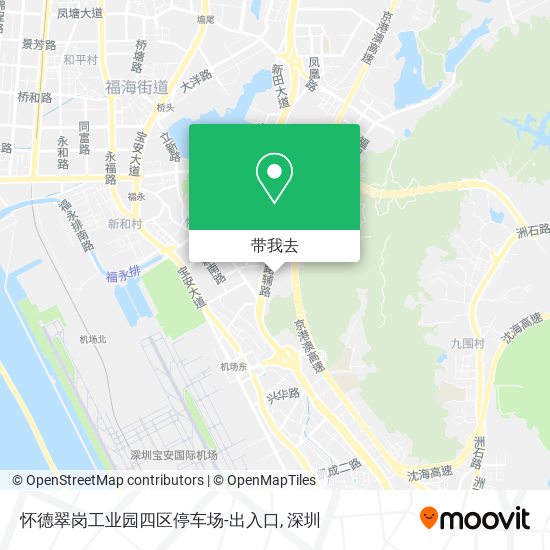 怀德翠岗工业园四区停车场-出入口地图