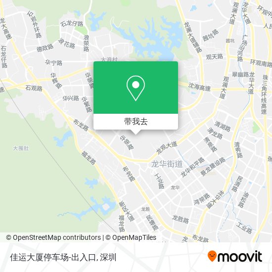 佳运大厦停车场-出入口地图