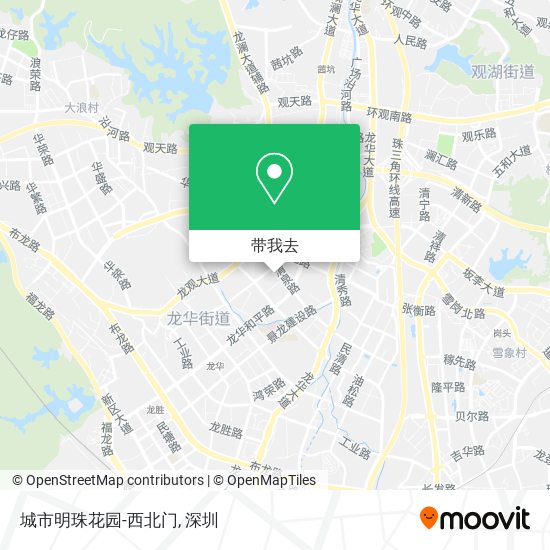 城市明珠花园-西北门地图