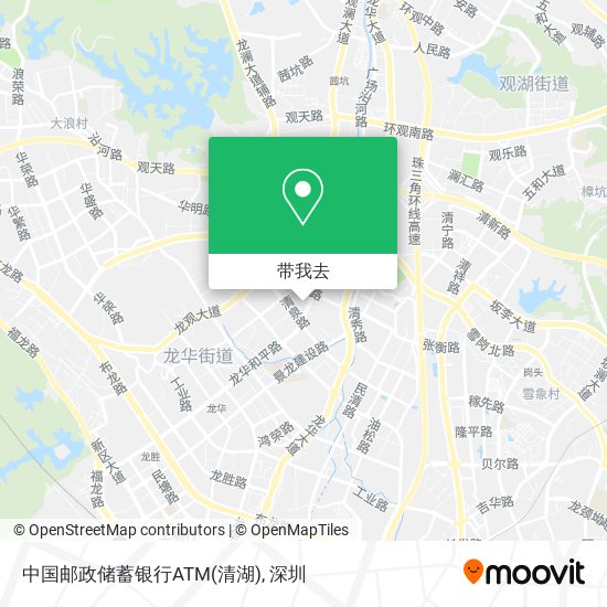 中国邮政储蓄银行ATM(清湖)地图
