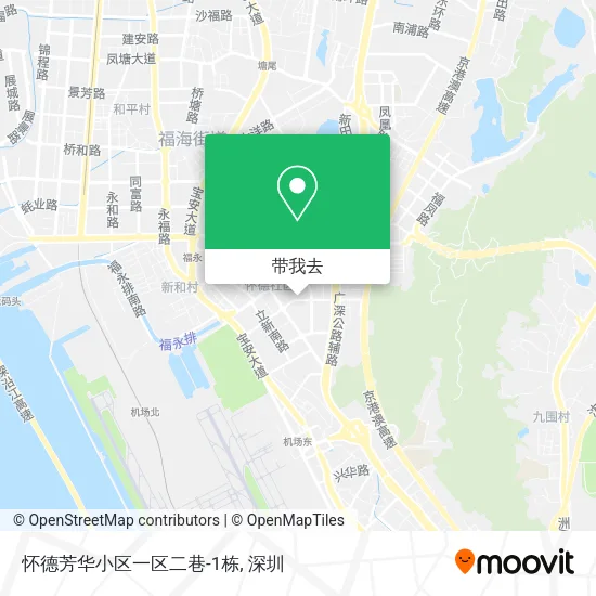 怀德芳华小区一区二巷-1栋地图