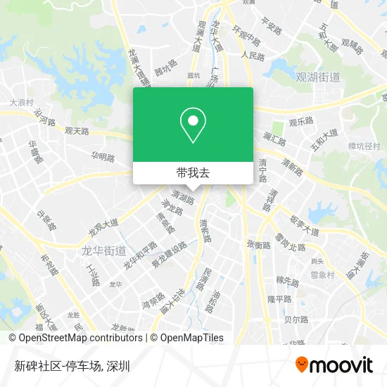 新碑社区-停车场地图