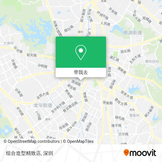 组合造型精致店地图