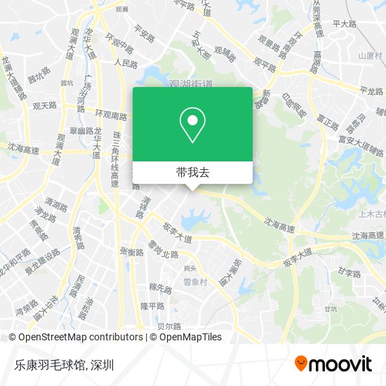 乐康羽毛球馆地图