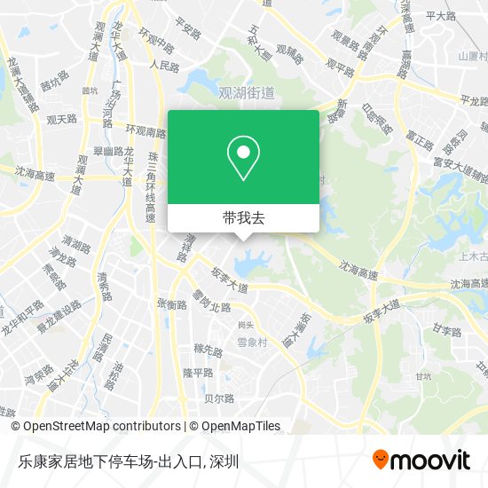 乐康家居地下停车场-出入口地图