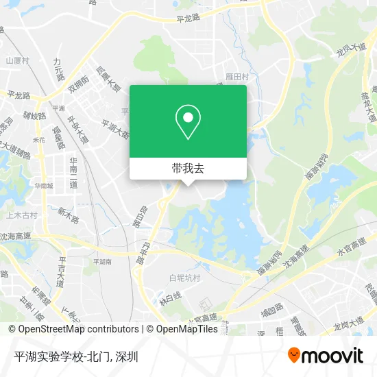 平湖实验学校-北门地图