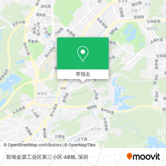 荷坳金源工业区第三小区-AB栋地图