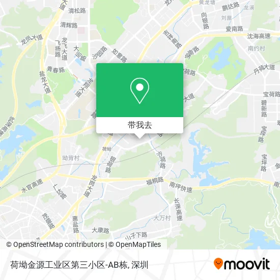 荷坳金源工业区第三小区-AB栋地图