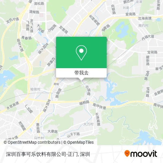 深圳百事可乐饮料有限公司-正门地图