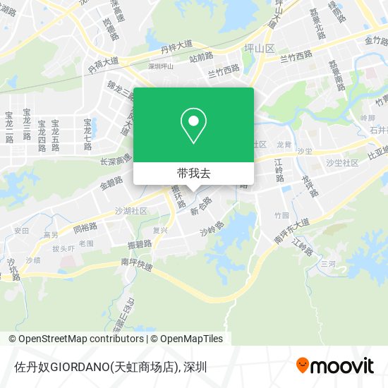 佐丹奴GIORDANO(天虹商场店)地图