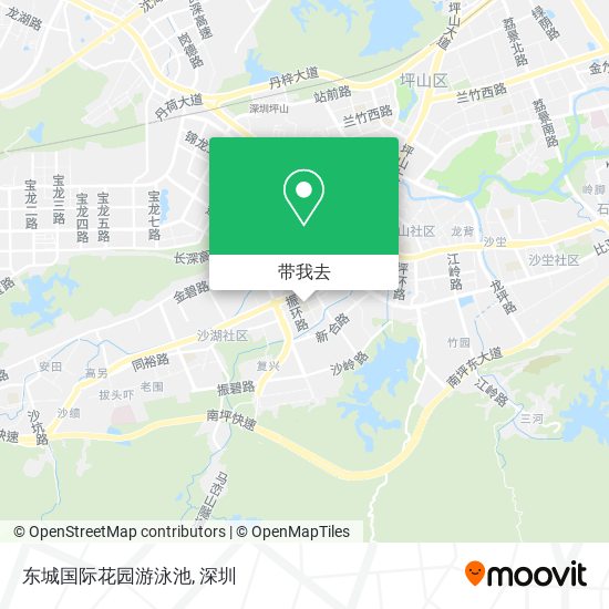东城国际花园游泳池地图