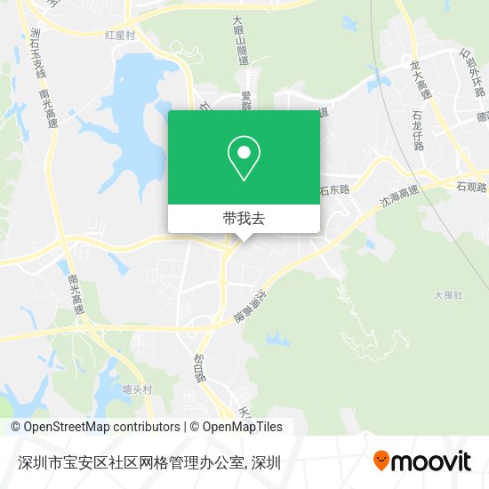 深圳市宝安区社区网格管理办公室地图