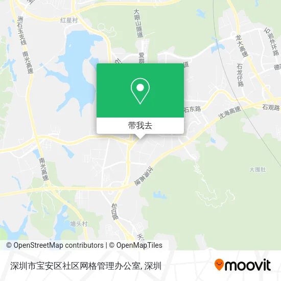 深圳市宝安区社区网格管理办公室地图