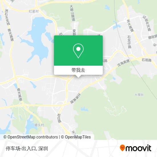 停车场-出入口地图