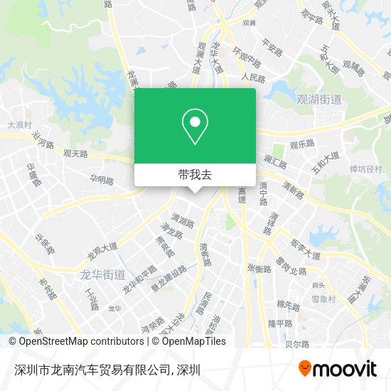 深圳市龙南汽车贸易有限公司地图