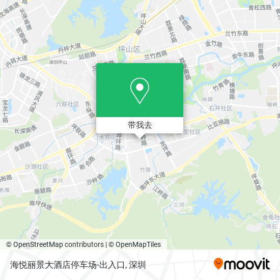 海悦丽景大酒店停车场-出入口地图