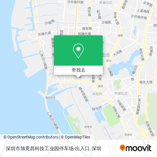 深圳市旭竟昌科技工业园停车场-出入口地图