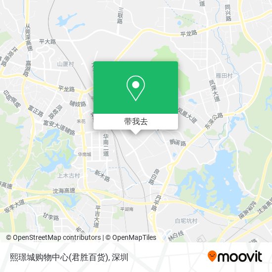熙璟城购物中心(君胜百货)地图