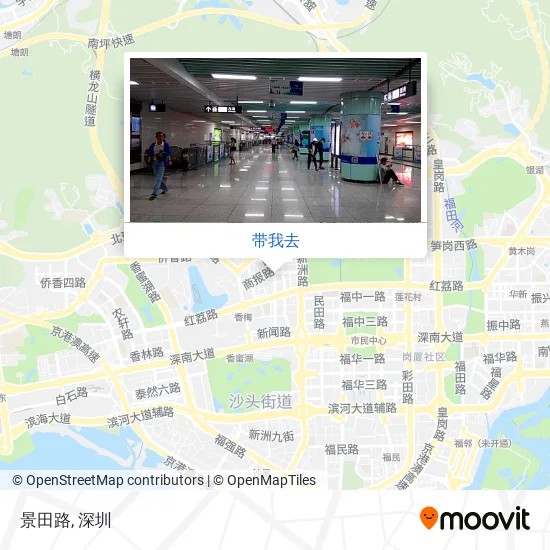 景田路地图
