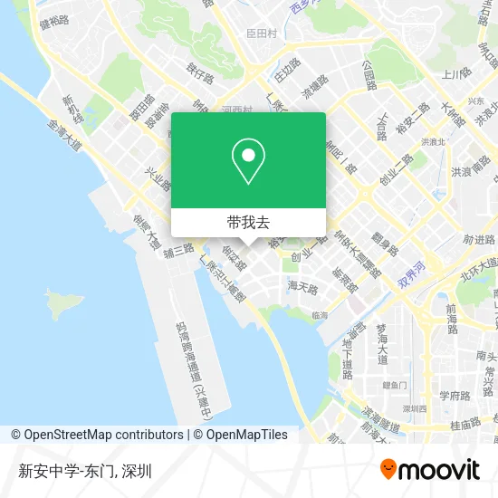 新安中学-东门地图