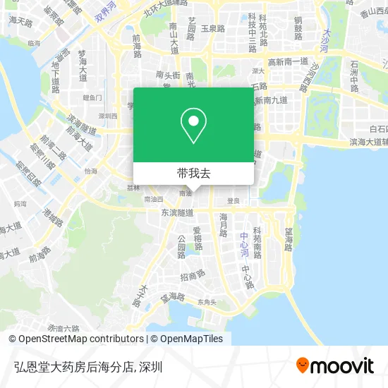 弘恩堂大药房后海分店地图
