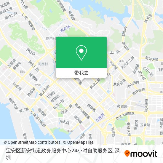 宝安区新安街道政务服务中心24小时自助服务区地图