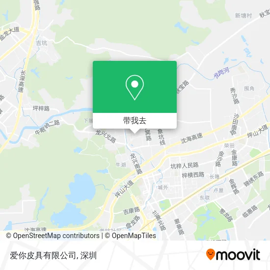 爱你皮具有限公司地图
